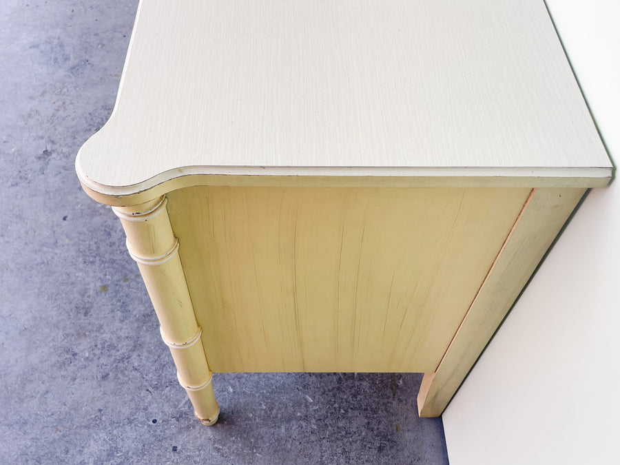 Pair of Faux Bamboo Henry Link Nightstands