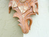 Pair of Wood Carved Pineapple Wall Shelves