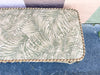 Palm Print Upholstered Bench
