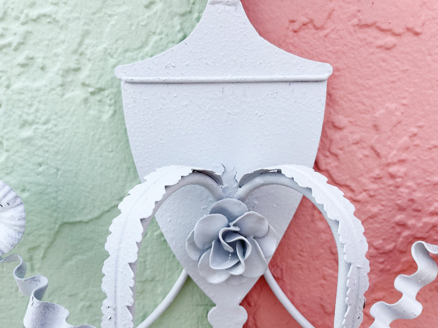 Pair of Tole Wall Sconces