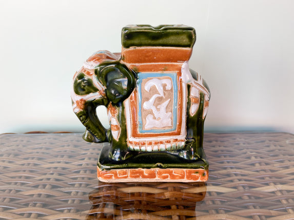 Petite Green Elephant Ash Tray