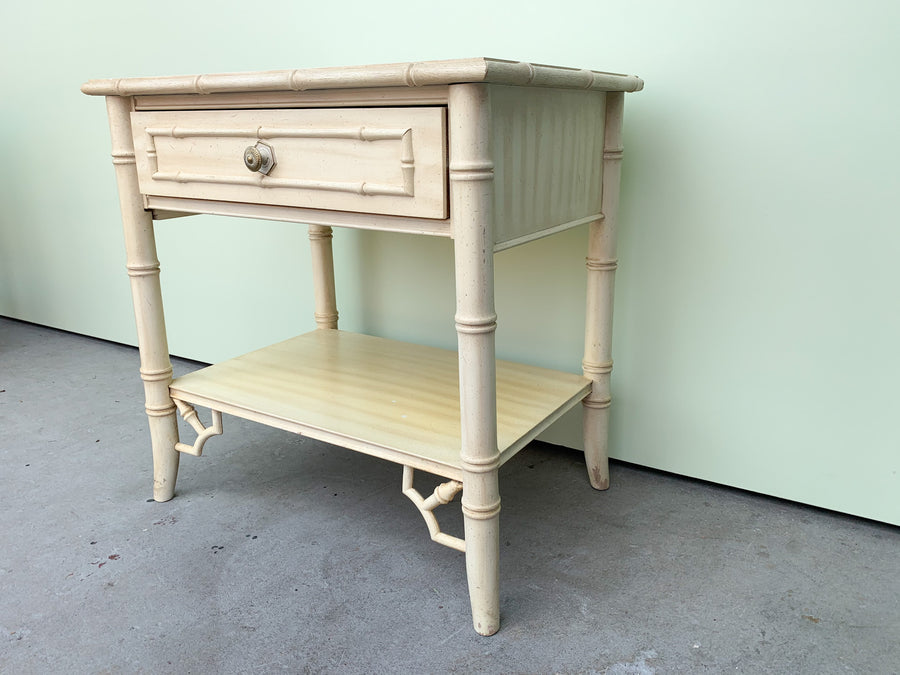 Pair of Faux Bamboo Nightstands