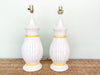 Pair of Palm Beach Chic Faux Bamboo Lamps