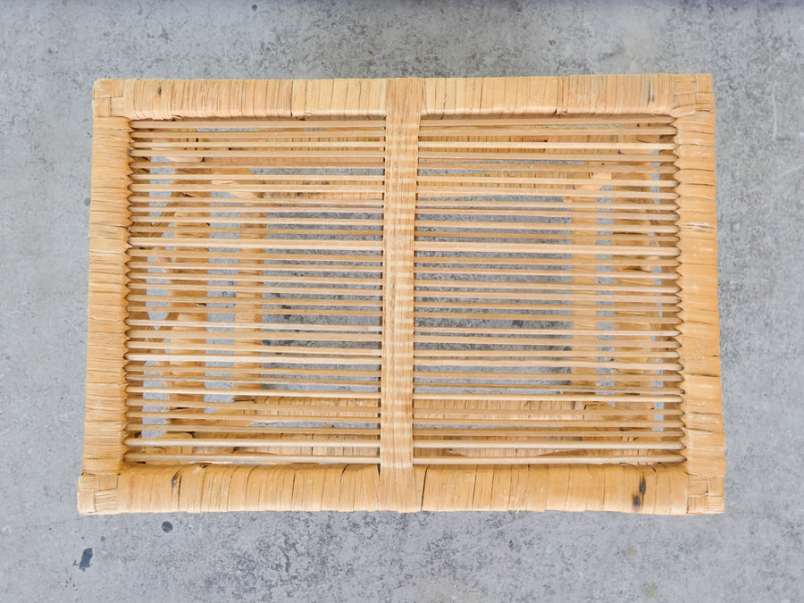 Warehouse Wednesday: Set of Three Buri Rattan Nesting Tables