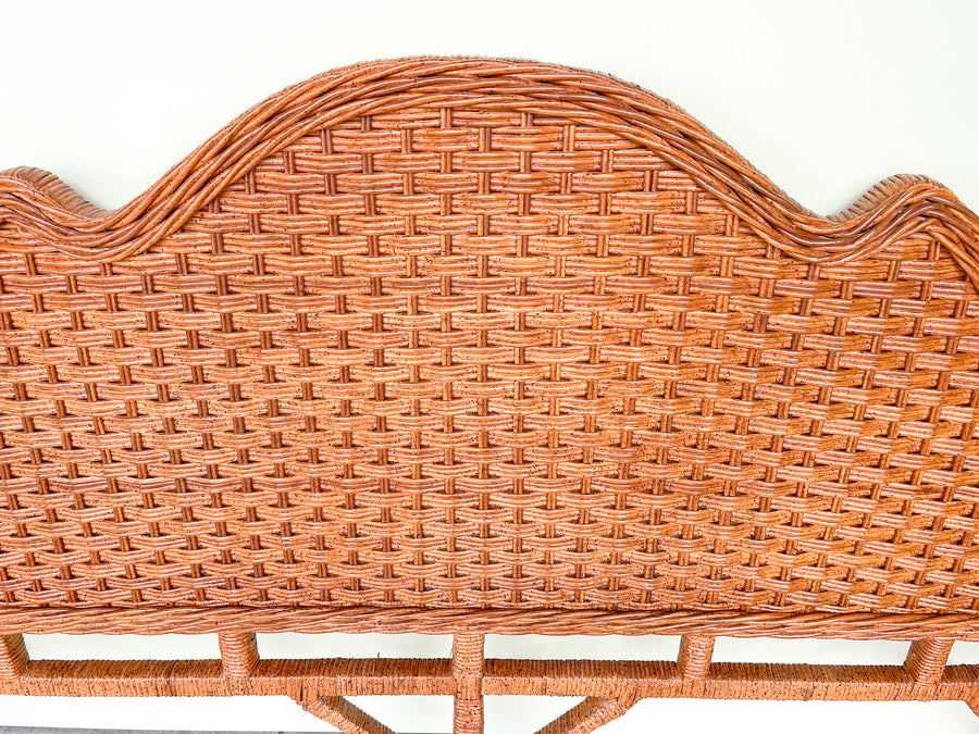Twisted Rattan King Headboard