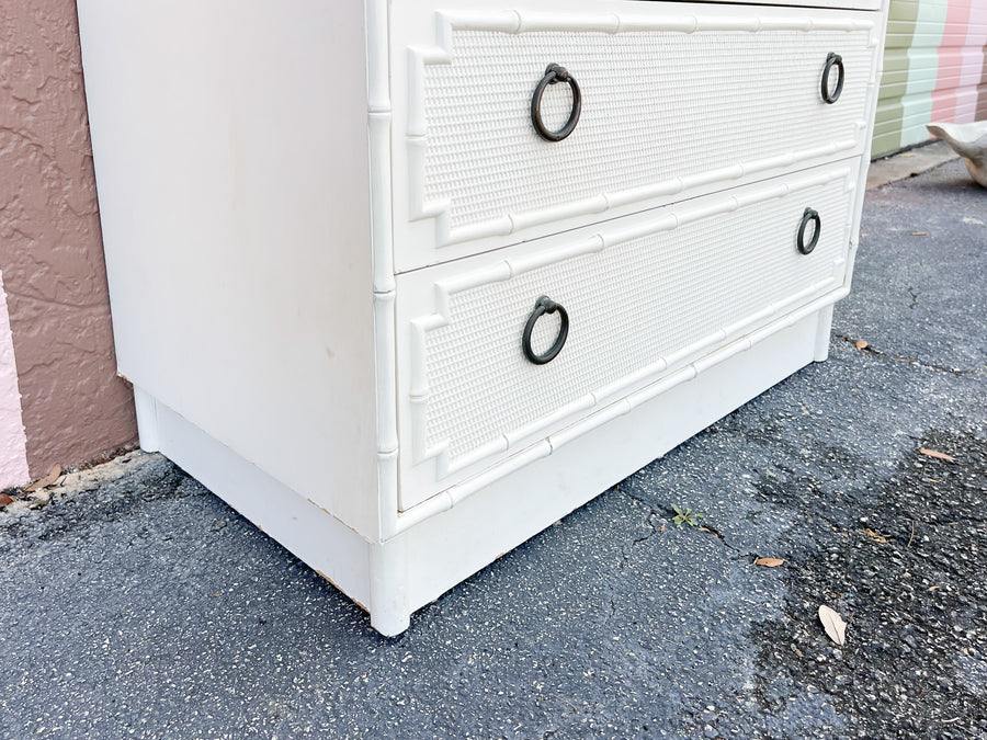 Palm Beach Faux Bamboo Tall Chest