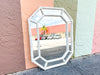 Faux Bamboo Octagon Mirror