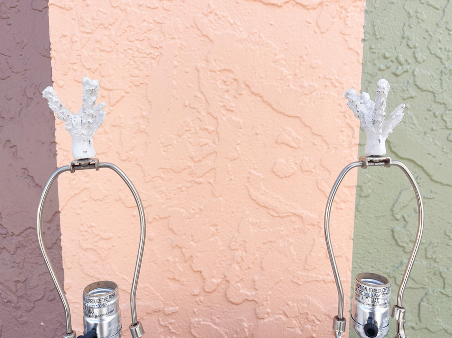 Pair of Coastal Chic Shell Lamps