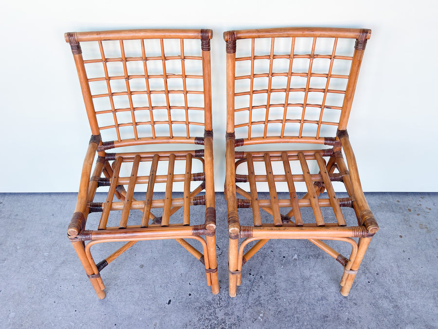 Pair of Sweet Rattan Chairs