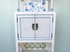 Hand Painted Fretwork Pagoda Etagere