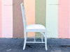 Set of Four Baby Blue Chippendale Chairs