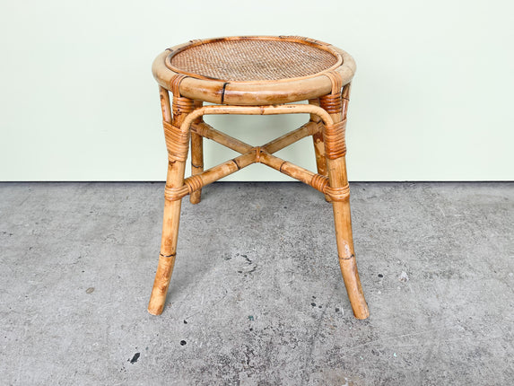 Petite Rattan Stool