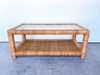 Rattan Wrapped Coffee Table