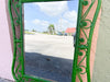 Palm Green Fiddlehead Rattan Mirror