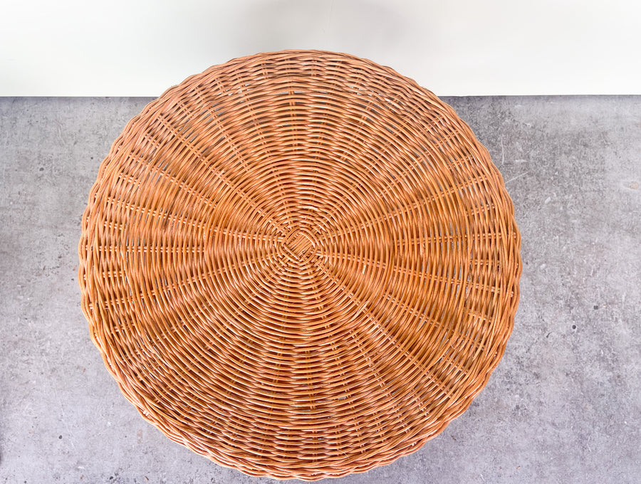 Pair of Wicker Side Tables