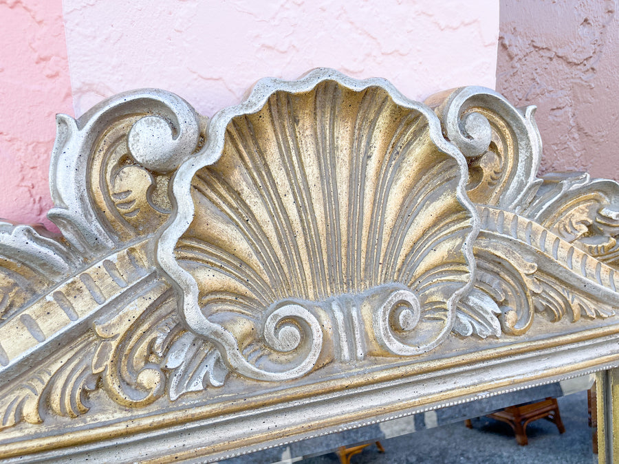 Pair of Hollywood Regency Shell Mirrors