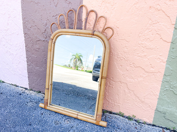 Petite Rattan Mirror