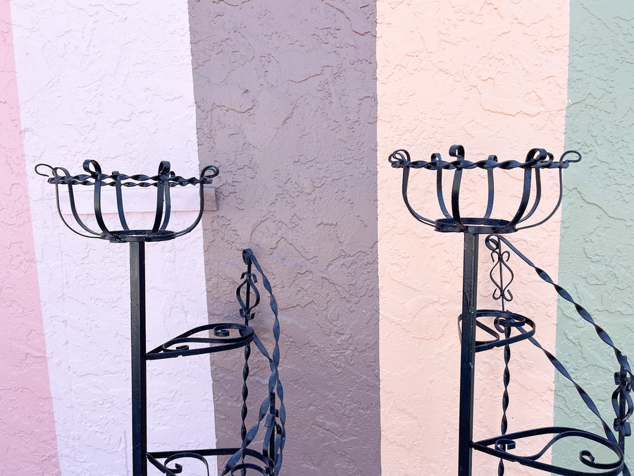Pair of Whimsical Plant Stands