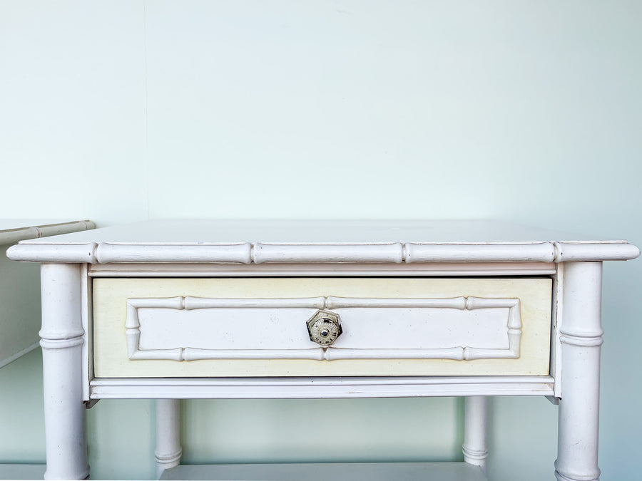Pair of Faux Bamboo Nightstands