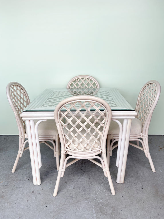 Lattice Love Rattan Dining Set