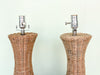 Pair of Cute Wicker Lamps