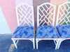 Set of Four Faux Bamboo Chippendale Chairs