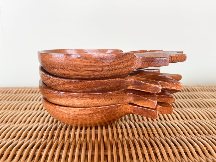 Monkey Pod Pineapple Salad Bowl Set