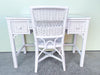 Sweet Braided Rattan Desk and Chair