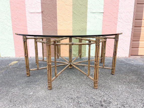 McGuire Rattan Dining Table