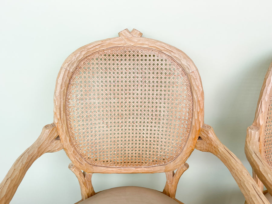 Pair of Faux Bois Chairs
