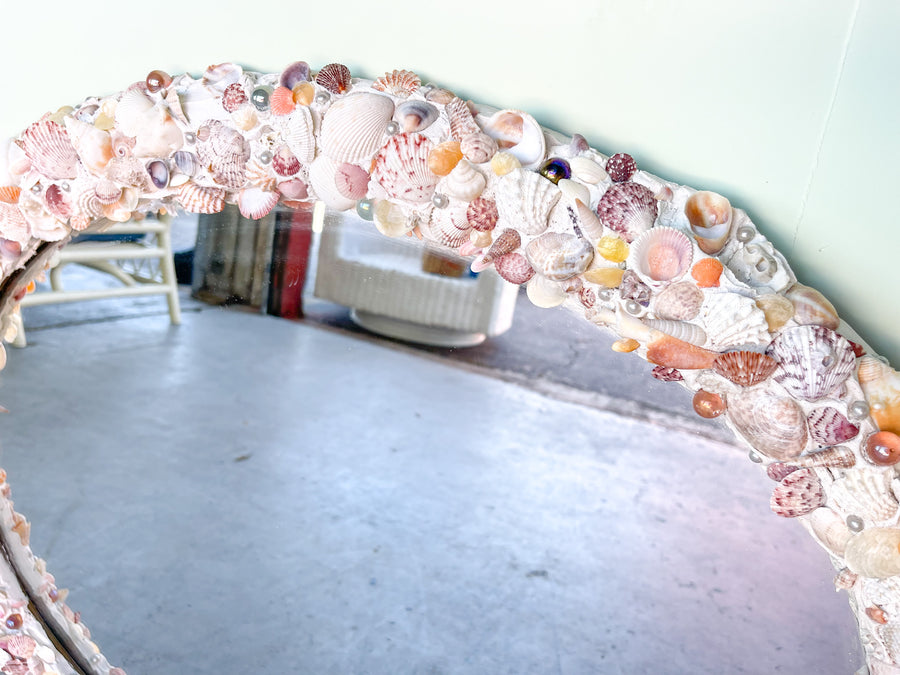 Oval Shell Mirror