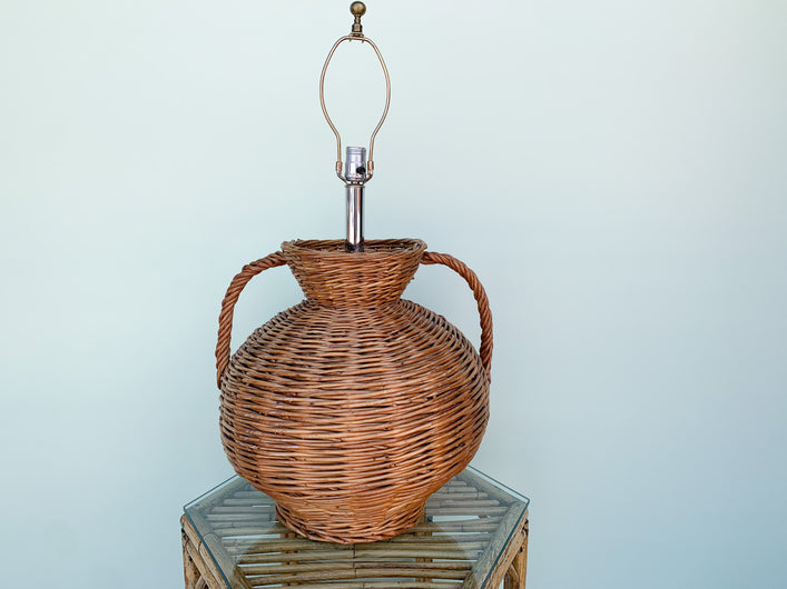 Large Island Style Basket Lamp