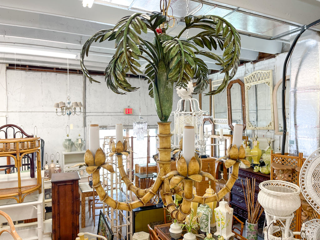Curry and Company Palm Chandelier