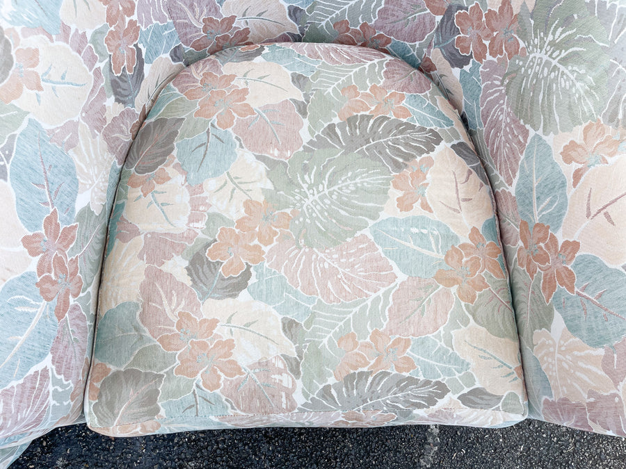 Pair of Palm Print Upholstered Chairs