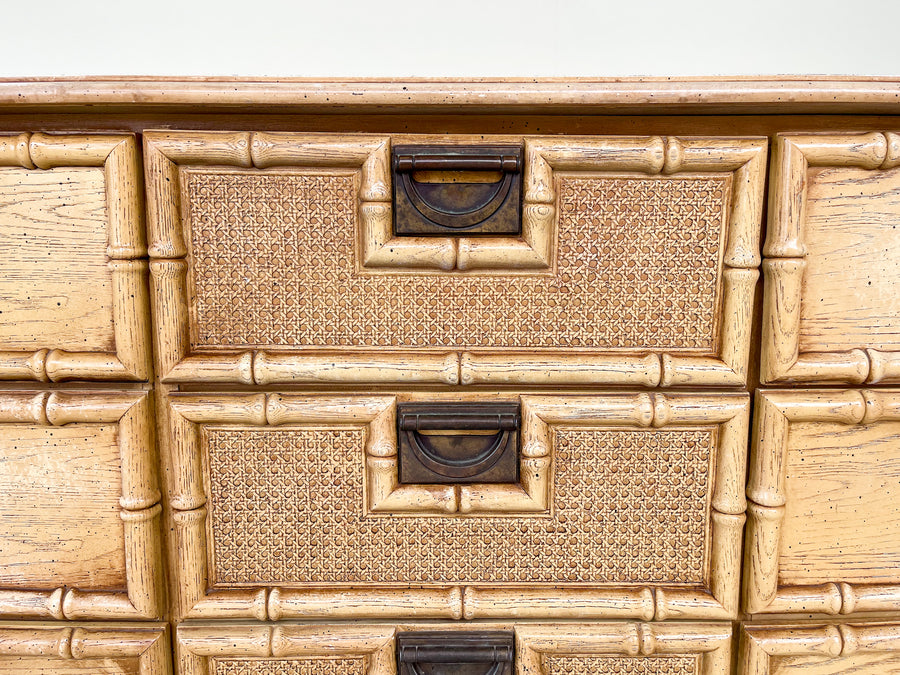Faux Bamboo Campaign Dresser