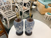 Pair of Blue and White Lamps