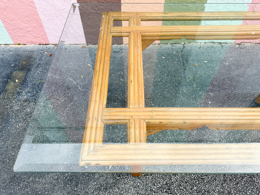 Warehouse Wednesday: Grid Top Rattan Dining Table