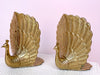 Pair of Brass Peacock Bookends