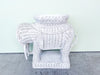 Wicker Elephant Garden Seat