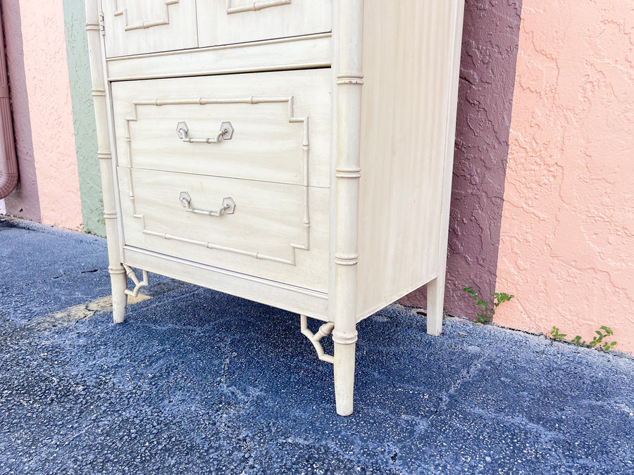 Warehouse Wednesday Sale: Faux Bamboo Thomasville Cabinet