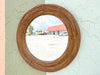 Petite Island Chic Round Rattan Mirror