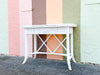 Palm Beach Chic Painted Rattan Desk