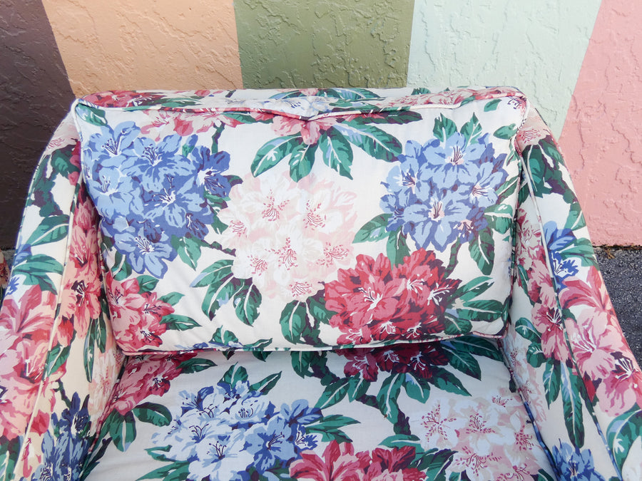 Pair of Floral Upholstered Chairs