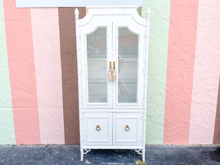 Thomasville Faux Bamboo Cabinet