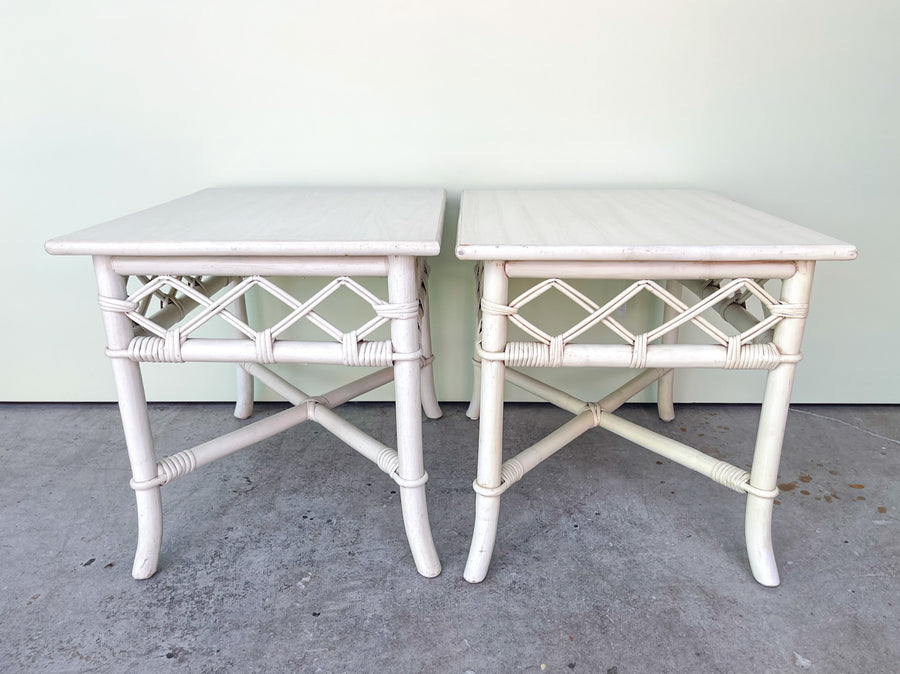 Pair of Ficks Reed End Tables