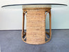 Island Style Rattan Wrapped Dining Table