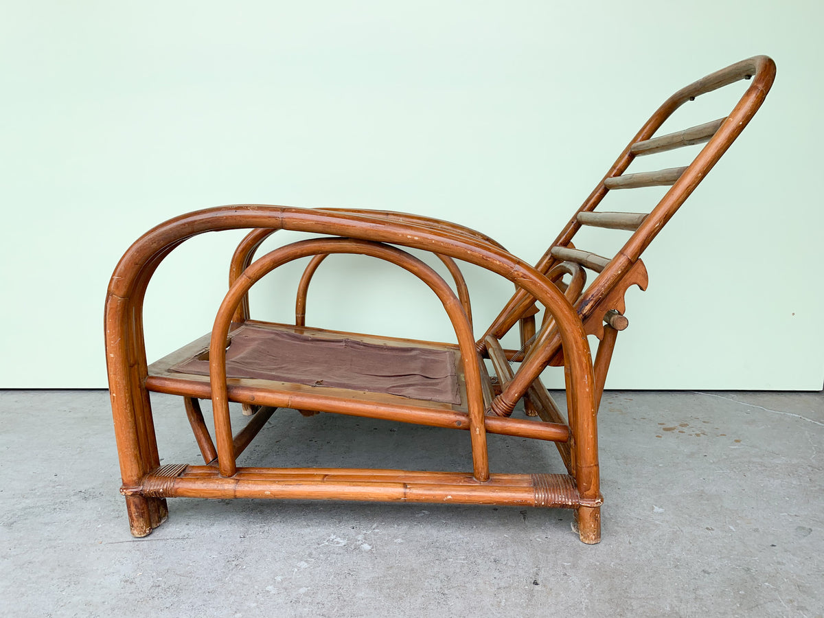 1950’s Ficks Reed Rattan Recliner