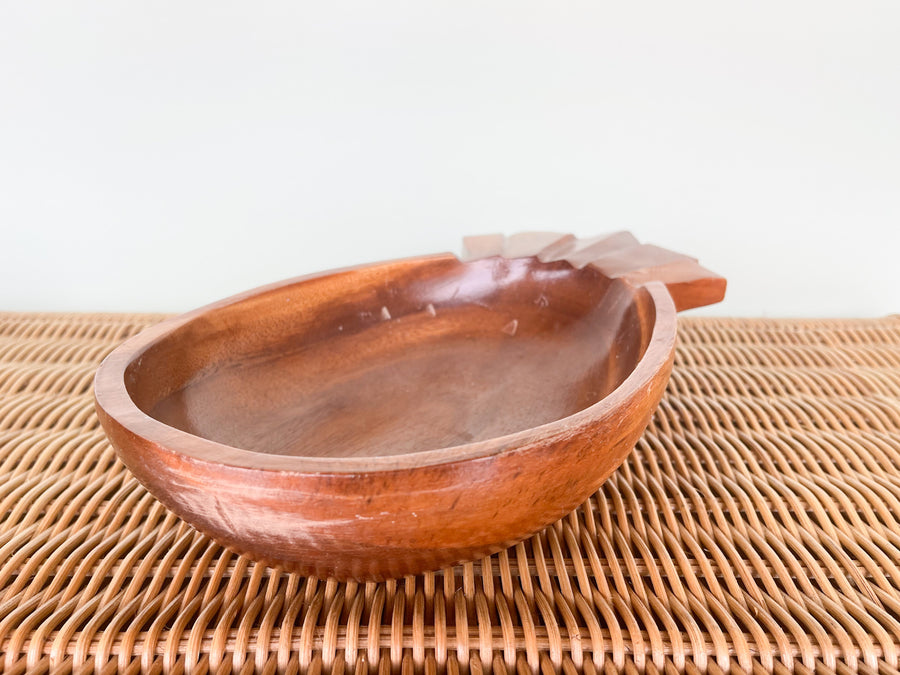 Monkey Pod Pineapple Salad Bowl Set