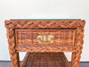 Braided Rattan Nightstand