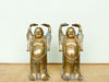 Pair of Brass Buddahs